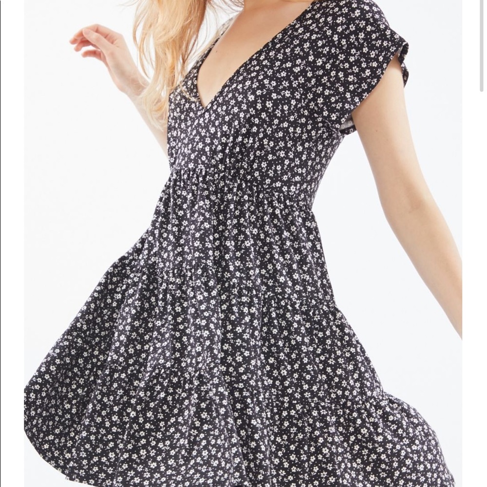 Urban Outfitters Julia Tiered Ruffle Mini Dress XS